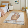 Think Rugs vida washable bear Ivory Bedroom  Washable Rug.