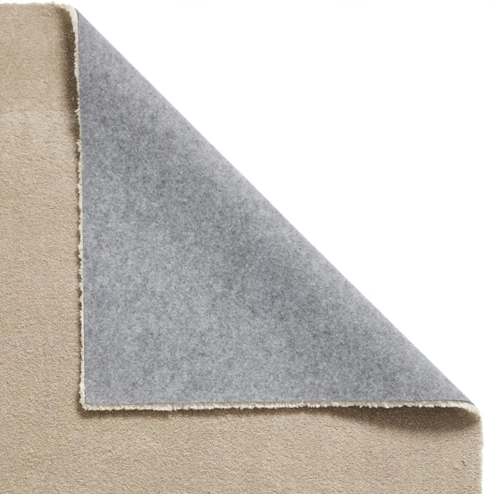 Think Rugs cove beige Beige Living Room Shaggy Rug.