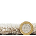 Think Rugs cove beige Beige Living Room Shaggy Rug.