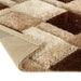 Origins 3d geo shaggy beige Beige Living Room  Rug.