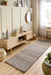 Origins fine stripe beige Beige Living Room Wool Rug.