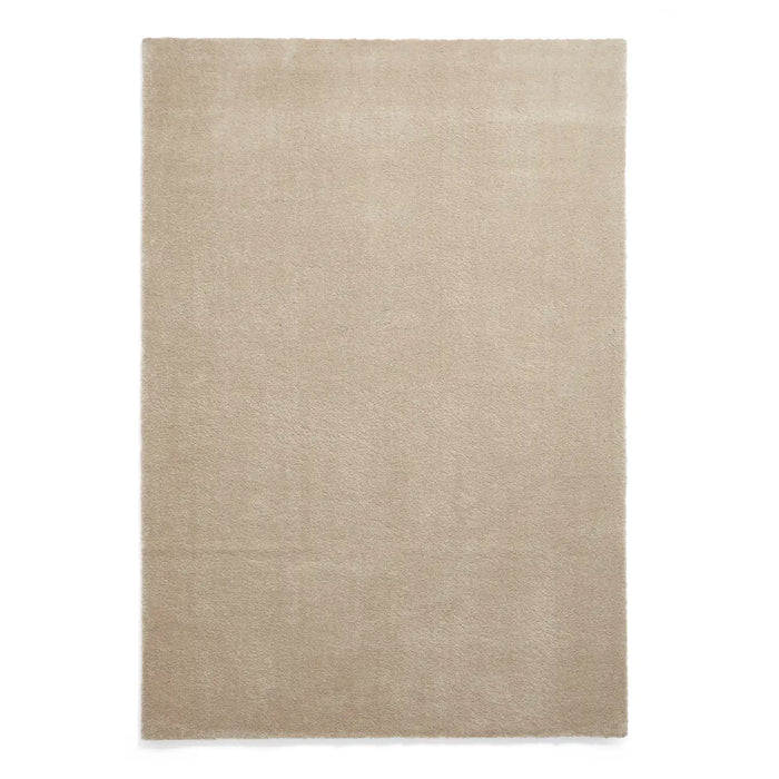 Think Rugs cove beige Beige Living Room Shaggy Rug.