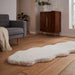 Think Rugs super teddy sheepskin beige Beige Living Room Shaggy Rug.
