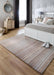 Origins fine stripe beige Beige Living Room Wool Rug.