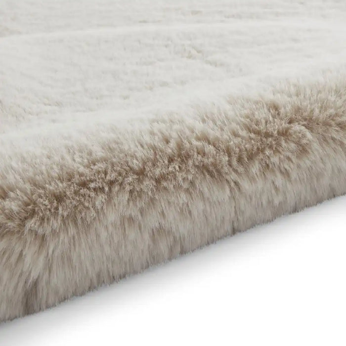 Think Rugs super teddy sheepskin beige Beige Living Room Shaggy Rug.