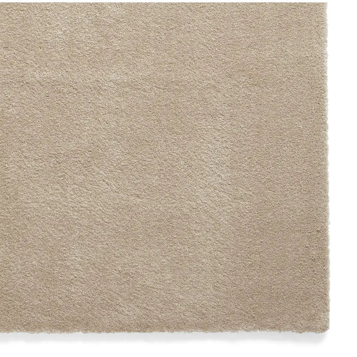 Think Rugs cove beige Beige Living Room Shaggy Rug.