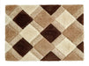 Origins 3d geo shaggy beige Beige Living Room  Rug.