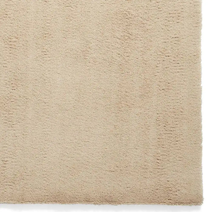 Think Rugs kara washable beige Beige Living Room Shaggy Rug.