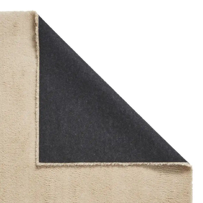 Think Rugs kara washable beige Beige Living Room Shaggy Rug.