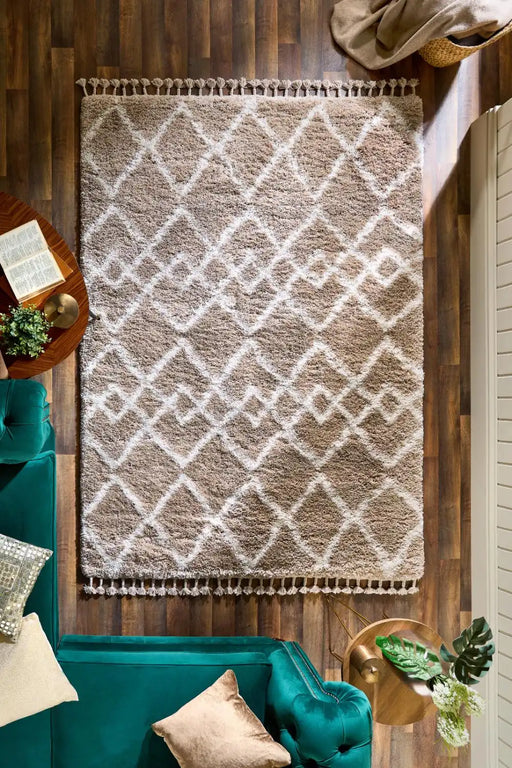 Origins morocco orgins beige ivory Beige Living Room Geometric Rug.
