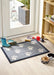 My Mats howler and scratch big paw 1 Grey Outdoor  Washable Rug.