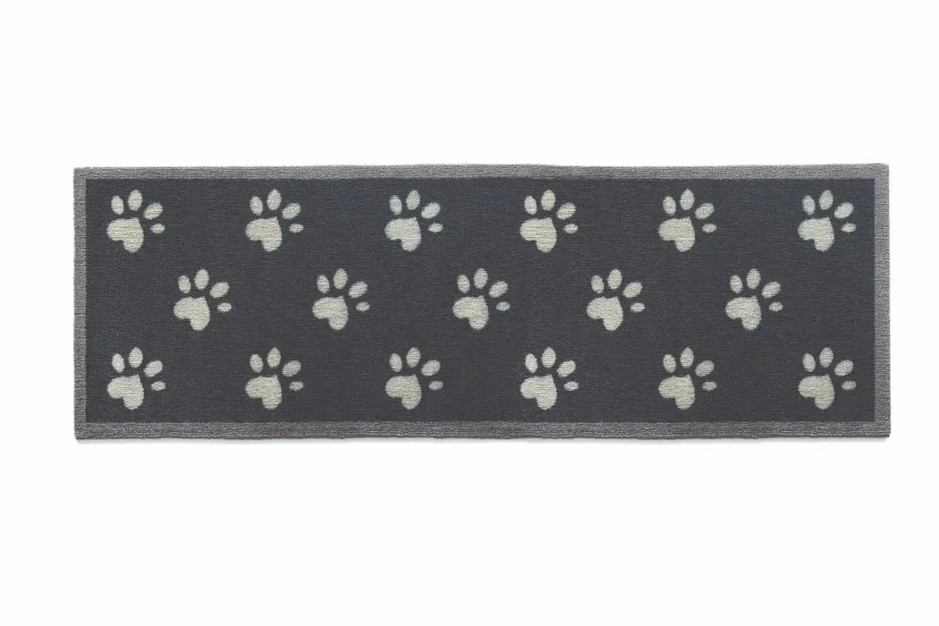 My Mats howler and scratch big paw 2 Grey, Black Outdoor  Washable Rug.