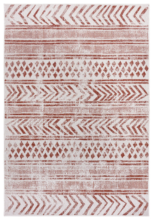 NorthRugs twin supreme biri cayenne Orange Living Room Striped Rug.