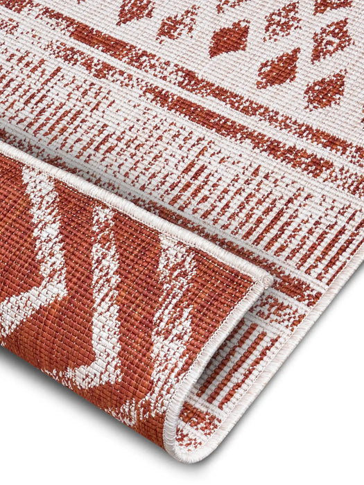 NorthRugs twin supreme biri cayenne Orange Living Room Striped Rug.