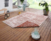 NorthRugs twin supreme biri cayenne Orange Living Room Striped Rug.