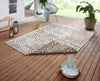 NorthRugs twin supreme biri linen Brown Living Room Striped Rug.