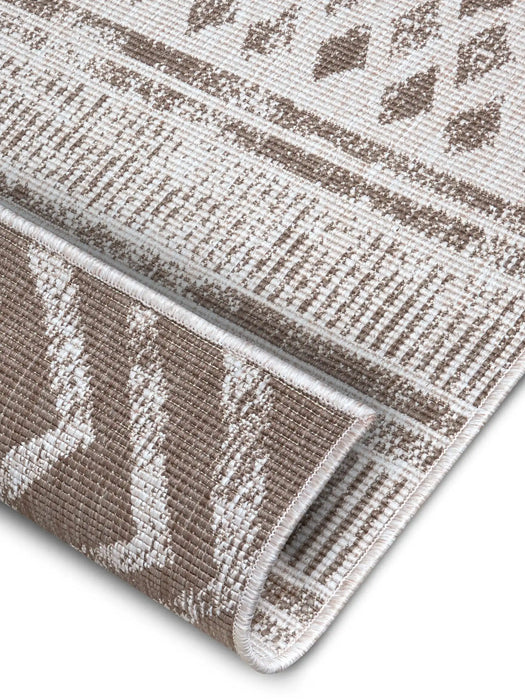 NorthRugs twin supreme biri linen Brown Living Room Striped Rug.