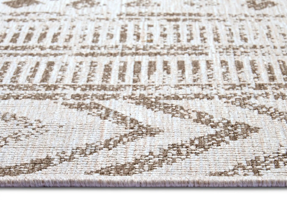 NorthRugs twin supreme biri linen Brown Living Room Striped Rug.