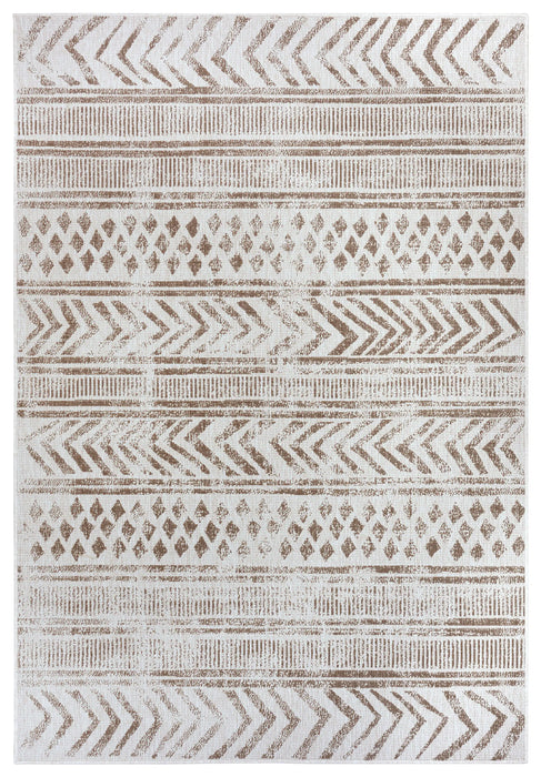 NorthRugs twin supreme biri linen Brown Living Room Striped Rug.