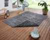 NorthRugs twin supreme biri night silver Grey Living Room Striped Rug.