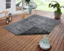 NorthRugs twin supreme biri night silver Grey Living Room Striped Rug.