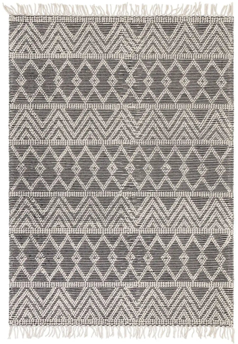 Asiatic asra black Grey, Black Living Room Wool Rug.