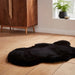 Think Rugs super teddy sheepskin black Black Living Room Shaggy Rug.