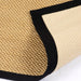 Esselle urmston sisal jute tiger eye black border Beige Living Room Natural Fibre Rug.