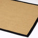 Esselle urmston sisal jute tiger eye black border Beige Living Room Natural Fibre Rug.