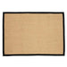 Esselle urmston sisal jute tiger eye black border Beige Living Room Natural Fibre Rug.