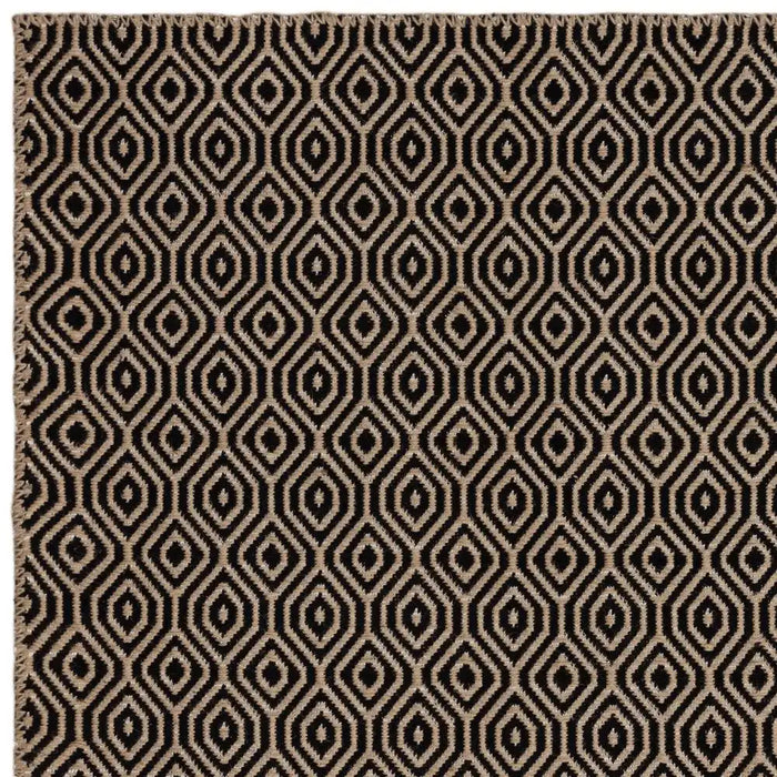 Asiatic global black mosaic Black Living Room Natural Fibre Rug.