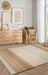 Asiatic cedar bleach natural Beige Living Room Natural Fibre Rug.