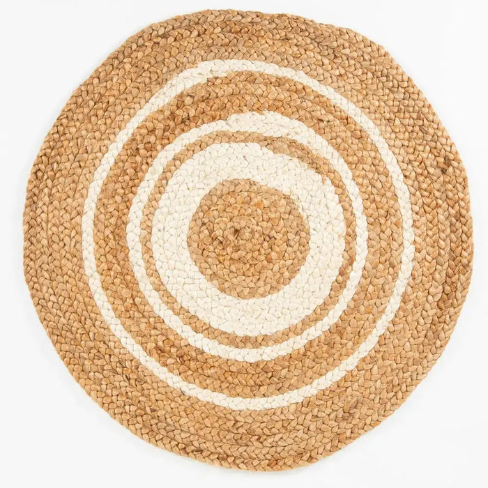 Esselle altrincham reverseable bleached jute Beige Living Room Natural Fibre Rug.