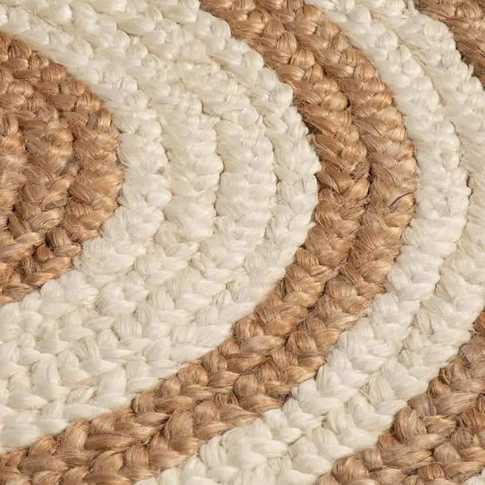 Esselle altrincham reverseable bleached jute Beige Living Room Natural Fibre Rug.