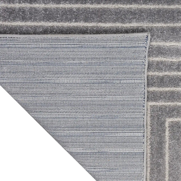 Calvin Klein ck023 balance bln01 grey ivory Grey Living Room Geometric Rug.