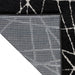 Calvin Klein ck023 balance bln02 black ivory Black Living Room Geometric Rug.