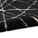 Calvin Klein ck023 balance bln02 black ivory Black Living Room Geometric Rug.
