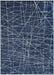 Calvin Klein ck023 balance bln02 blue ivory Blue Living Room Geometric Rug.