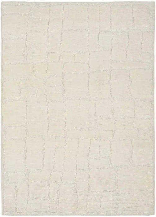 Nourison blanco blo02 ivory Ivory Living Room Wool Rug.