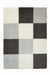 Homemaker snug melrose blocks grey Grey Living Room Geometric Rug.