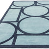 Asiatic metro blue Blue Living Room Wool Rug.