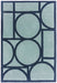 Asiatic metro blue Blue Living Room Wool Rug.