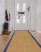 Likewise Matting herringbone coir blue Beige Living Room  Rug.