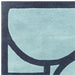Asiatic metro blue Blue Living Room Wool Rug.