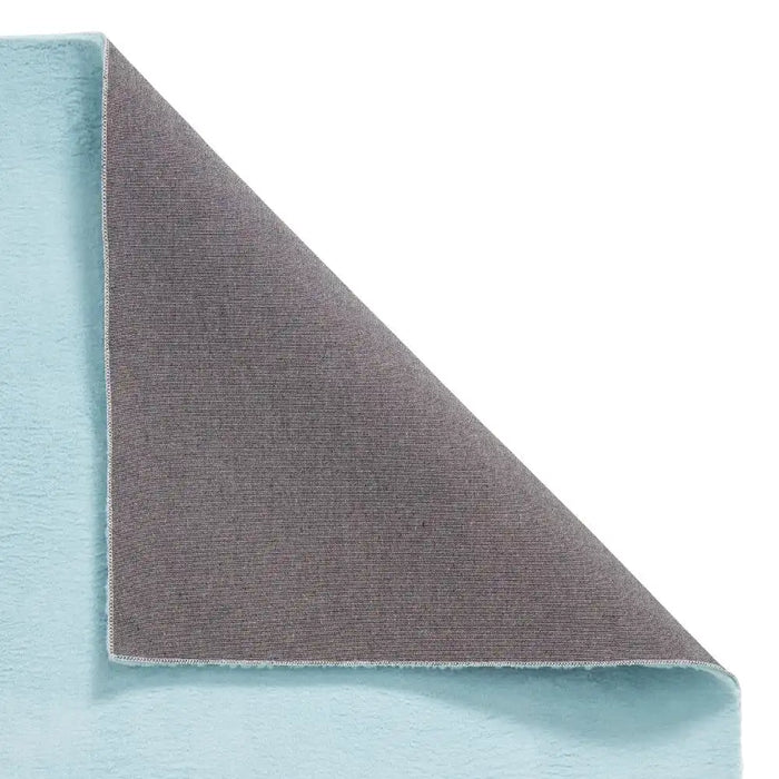 Think Rugs snug blue Blue Living Room Shaggy Rug.