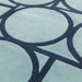 Asiatic metro blue Blue Living Room Wool Rug.