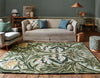 Morris & Co morris and co bluebell leafy arbour green 127607 Green Living Room Wool Rug.