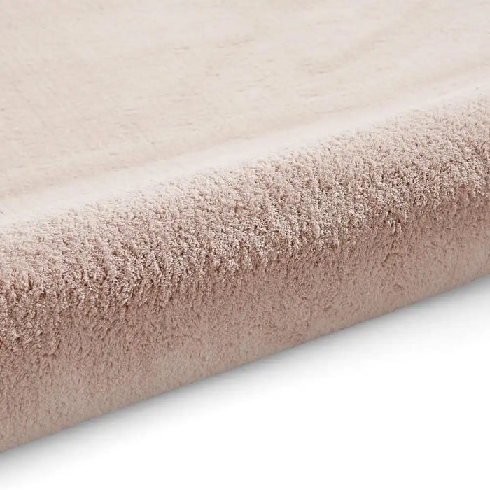 Think Rugs bay washable blush Pink Living Room Shaggy Rug.
