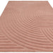 Asiatic hague blush Pink Living Room Wool Rug.