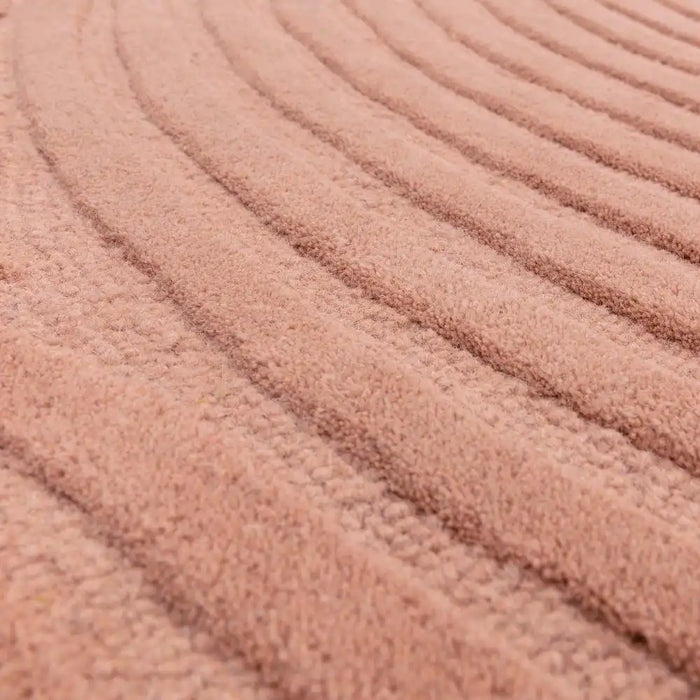 Asiatic hague blush Pink Living Room Wool Rug.